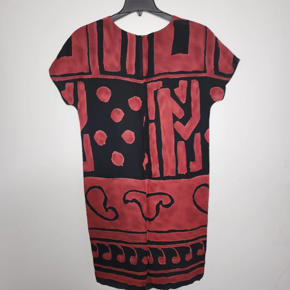 Jones NY women's dress size 8 black and red - Picture 6 of 6